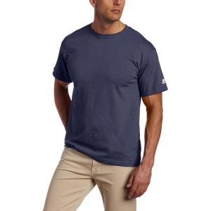 Russell Athletic Mens Basic Cotton T-Shirts(Basic Cotton – Navy)