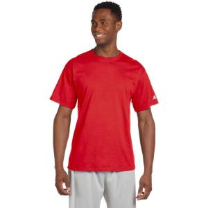 Russell Athletic Mens Basic Cotton T-Shirts(Basic Cotton – True Red)
