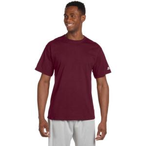 Russell Athletic Mens Basic Cotton T-Shirts(Basic Maroon)
