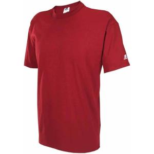 Russell Athletic Mens Basic Cotton T-Shirts(Cardinal Red)