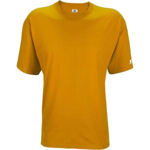 Russell Athletic Mens Basic Cotton T-Shirts(Gold)