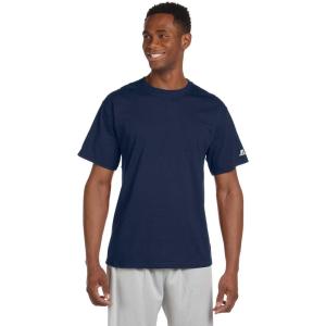 Russell Athletic Mens Basic Cotton T-Shirts(Navy)