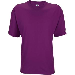 Russell Athletic Mens Basic Cotton T-Shirts(True Purple)