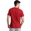 Russell Athletic Men’s Dri-Power Cotton Blend Short Sleeve T-Shirts, Moisture Wicking, Odor Protection, UPF 30+, Sizes S-4X(Cardinal)