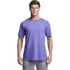 Russell Athletic Men’s Dri-Power Cotton Blend Short Sleeve T-Shirts, Moisture Wicking, Odor Protection, UPF 30+, Sizes S-4X(Retro Heather Purple)