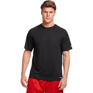Russell Athletic Dri-power Men’s Mesh Short Sleeve Tee Shirt(Black)