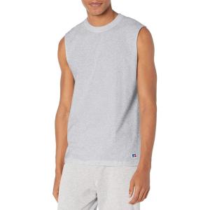 Russell Athletic Mens Soft 100% Cotton Midweight Sleeveless Muscle T-Shirt(Oxford)