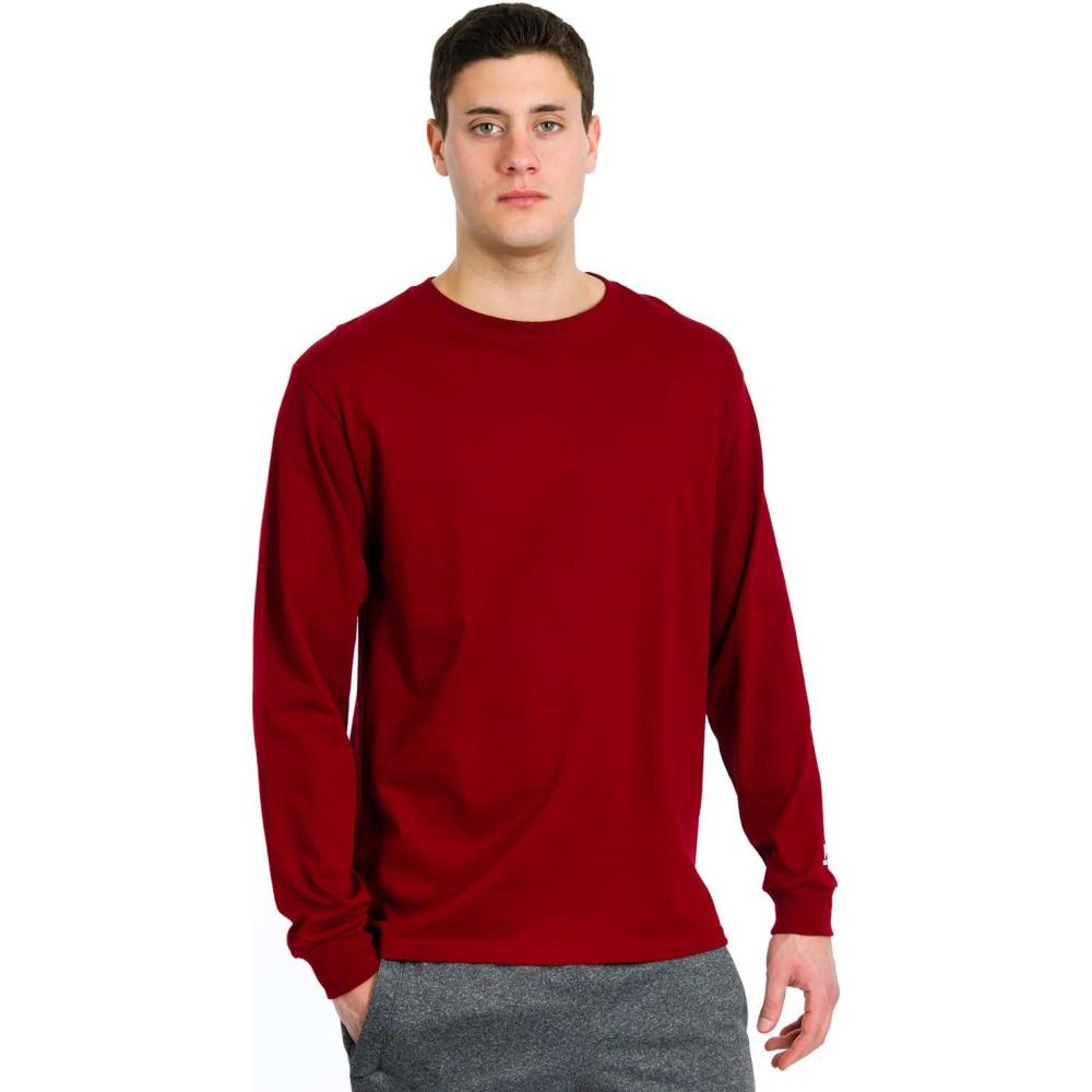 imageRussell Athletic Mens Short Sleeve DriPower TeeBasic Cardinal