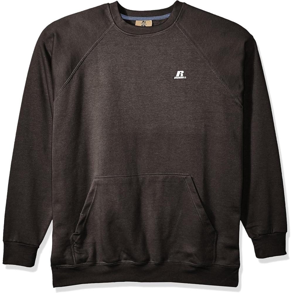 image:imageRussell Athletic Mens Big and Tall Fleece Pull Over with Pouch Pkt WLc RCharcoal Heather