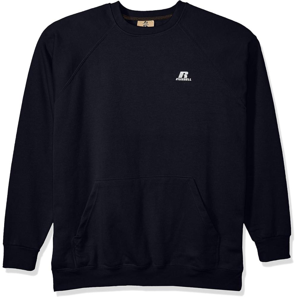 image:imageRussell Athletic Mens Big and Tall Fleece Pull Over with Pouch Pkt WLc RNavy