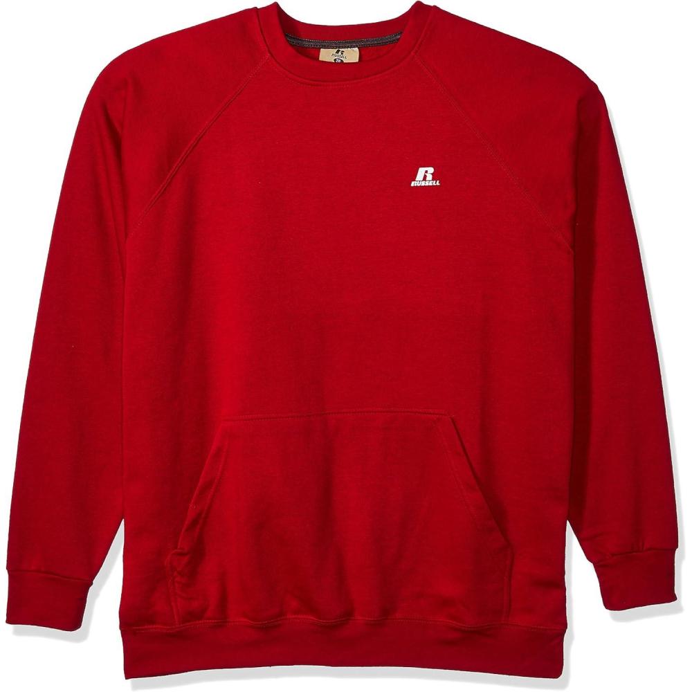 image:imageRussell Athletic Mens Big and Tall Fleece Pull Over with Pouch Pkt WLc RRed