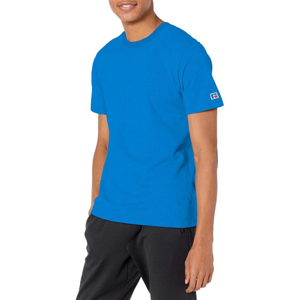 image:imageRussell Athletic Mens Soft 100 Cotton Midweight TShirtRoyal