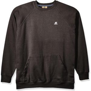 Russell Athletic Men’s Big and Tall Fleece Pull Over with Pouch Pkt W/Lc R(Charcoal Heather)