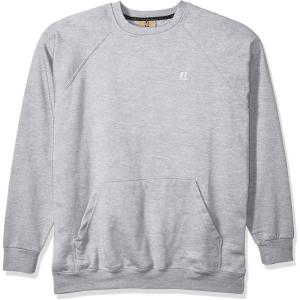 Russell Athletic Men’s Big and Tall Fleece Pull Over with Pouch Pkt W/Lc R(Heather Grey)