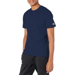 Russell Athletic Mens Soft 100% Cotton Midweight T-Shirt(Navy)