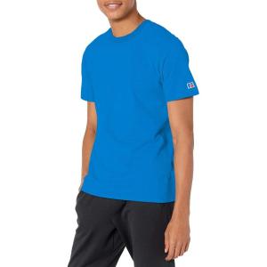 Russell Athletic Mens Soft 100% Cotton Midweight T-Shirt(Royal)