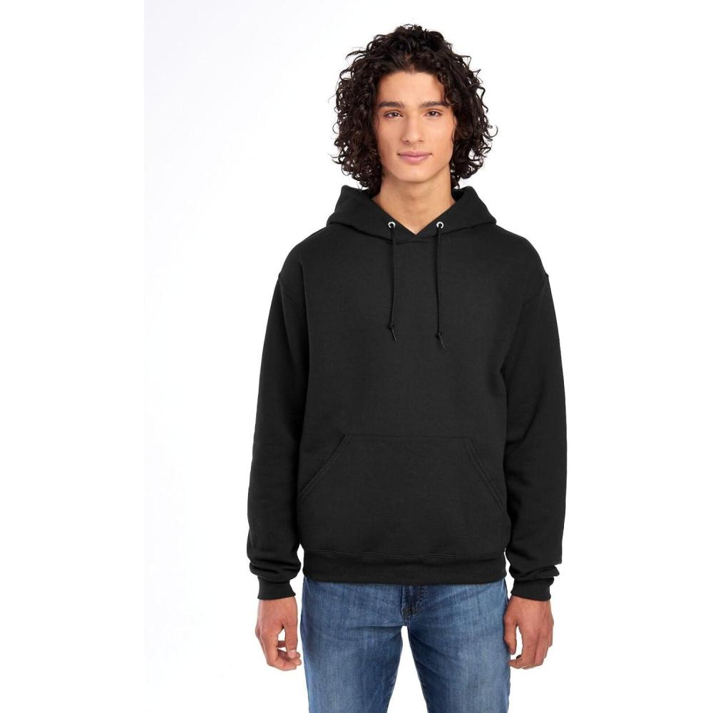 image:imageJerzees Mens NuBlend Fleece Hoodies amp Sweatshirts Cotton Blend Sizes S3XHoodie  Black