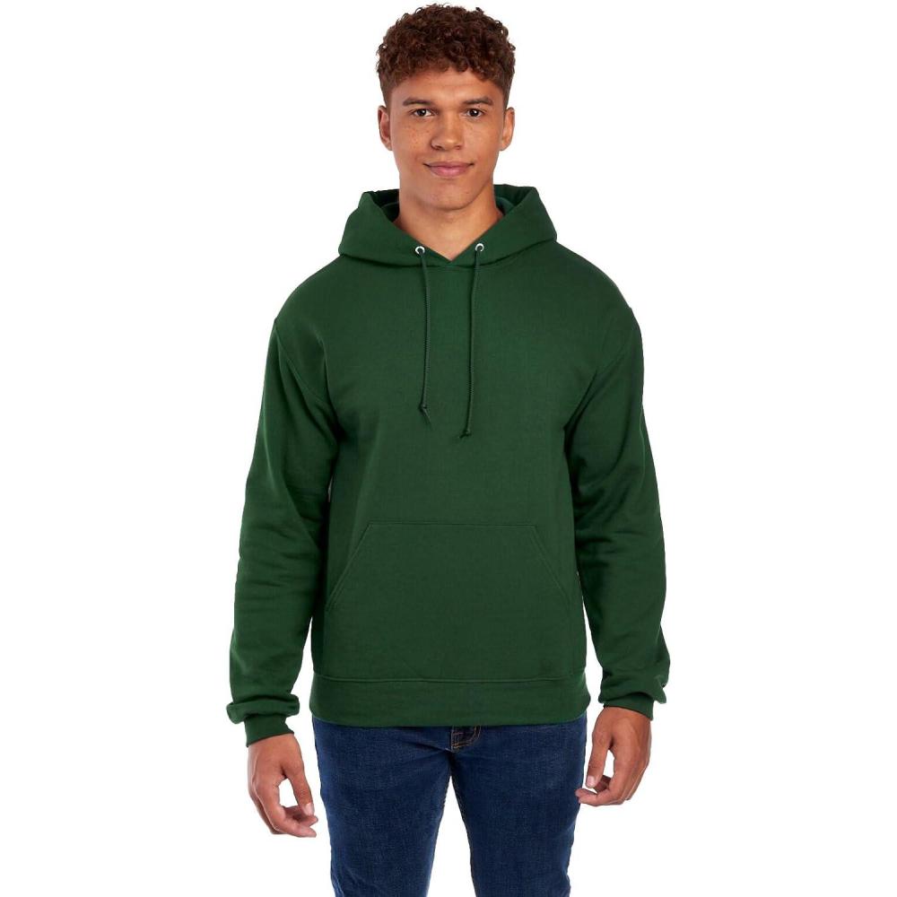image:imageJerzees Mens NuBlend Fleece Hoodies amp Sweatshirts Cotton Blend Sizes S3XHoodie  Forest Green