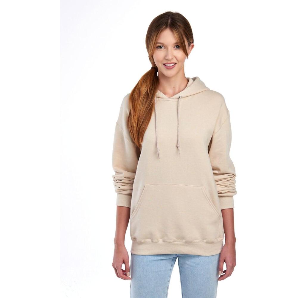 image:imageJerzees Mens NuBlend Fleece Hoodies amp Sweatshirts Cotton Blend Sizes S3XHoodie Sandstone