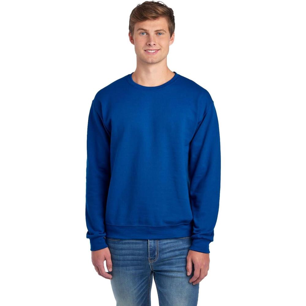 image:imageJerzees Mens NuBlend Fleece Hoodies amp Sweatshirts Cotton Blend Sizes S3XSweatshirt  Royal