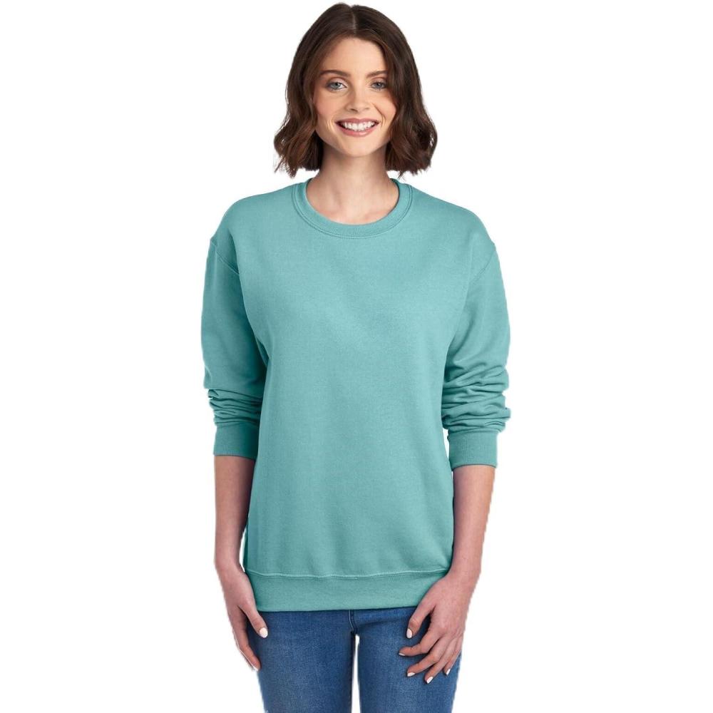 image:imageJerzees Mens NuBlend Fleece Hoodies amp Sweatshirts Cotton Blend Sizes S3XSweatshirt  Sage