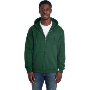 Jerzees Men’s NuBlend Fleece Hoodies & Sweatshirts, Cotton Blend, Sizes S-3X(Full Zip – Forest Green)