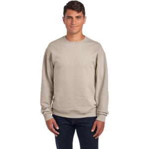 Jerzees Men’s NuBlend Fleece Hoodies & Sweatshirts, Cotton Blend, Sizes S-3X(Sweatshirt – Sandstone)