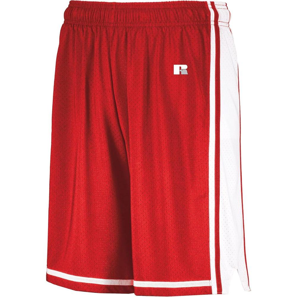 image:imageRussell Athletic Mens Legacy Mens Basketball ShortsTrue RedWhite