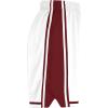 Russell Athletic Mens Legacy Men’s Basketball Shorts(White/Cardinal)