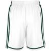 Russell Athletic Mens Legacy Men’s Basketball Shorts(White/Dark Green)