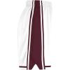 Russell Athletic Mens Legacy Men’s Basketball Shorts(White/Maroon)