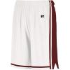 Russell Athletic Mens Legacy Men’s Basketball Shorts(White/Cardinal)