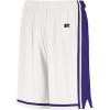 Russell Athletic Mens Legacy Men’s Basketball Shorts(White/Purple)