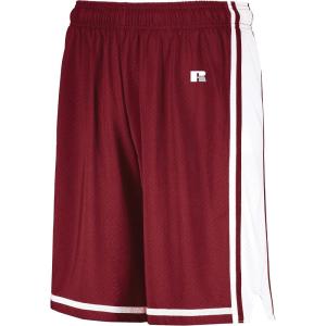 Russell Athletic Mens Legacy Men’s Basketball Shorts(Cardinal/White)