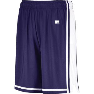Russell Athletic Mens Legacy Men’s Basketball Shorts(Purple/White)