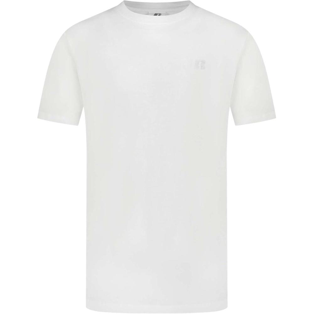 image:imageRussell Athletic Mens DriPower Cotton Blend Short Sleeve TShirts Moisture Wicking Odor Protection UPF 30 Sizes S4XWhite