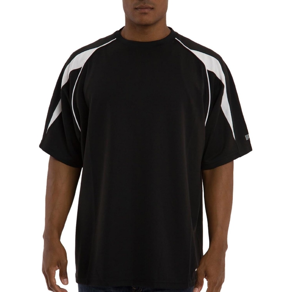 image:imageRussell Athletic Mens Big amp Tall DriPower Performance TShirtBlackWhite